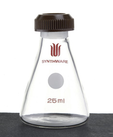F501025,微量螺纹口三角瓶,14/10,25mL