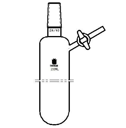 F694250,反应管,外磨口24/40,玻璃节门,250ml