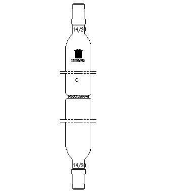 F701430C,具砂板过滤管,14/20,砂芯孔隙规格：G2