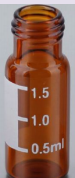 V332002,螺纹口棕色样品瓶带书写签 2ml 100个/包 11.6*32mm