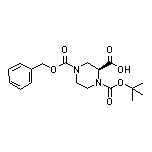 (S)-1-Boc-4-Cbz-2-哌嗪甲酸