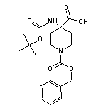 1-Cbz-4-(Boc-氨基)哌啶-4-甲酸