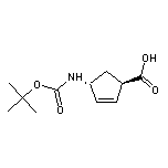(1R,4R)-4-(Boc-氨基)-2-环戊烯甲酸