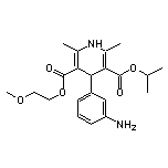 1,4-二氢-2,6-二甲基-4-(3-氨基苯基)-5-(2-甲氧基乙氧羰基)-3-甲酸异丙酯