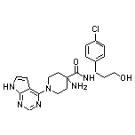 (S)-1-(7H-吡咯并[2,3-d]嘧啶-4-基)-4-氨基-N-[1-(4-氯苯基)-3-羟基丙基]哌啶-4-甲酰胺