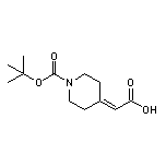 (1-Boc-4-哌啶亚基)乙酸