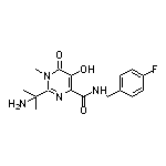 1-甲基-2-(2-氨基-2-丙基)-N-(4-氟苄基)-5-羟基-6-氧代-1,6-二氢嘧啶-4-甲酰胺