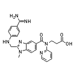 3-[1-甲基-2-[[(4-甲脒基苯基)氨基]甲基]-N-(2-吡啶基)苯并咪唑-5-甲酰氨基]丙酸