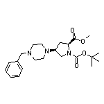 (2S,4S)-1-Boc-4-(4-苄基-1-哌嗪基)吡咯烷-2-甲酸甲酯