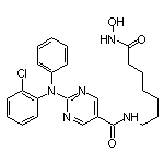 2-[(2-氯苯基)(苯基)氨基]-N-[7-(羟氨基)-7-氧代庚基]嘧啶-5-甲酰胺