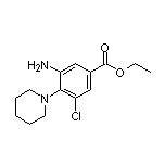 3-氨基-4-(1-哌啶基)-5-氯苯甲酸乙酯