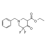 1-苄基-4-氧代-5,5-二氟哌啶-3-甲酸乙酯
