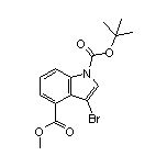 1-Boc-3-溴吲哚-4-甲酸甲酯