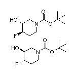 反式-1-Boc-3-羟基-4-氟哌啶
