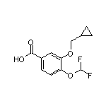 3-(环丙基甲氧基)-4-(二氟甲氧基)苯甲酸