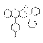 2-环丙基-3-[(二苯基氧膦基)甲基]-4-(4-氟苯基)喹啉