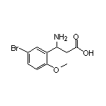 3-氨基-3-(2-甲氧基-5-溴苯基)丙酸