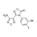 3-(4-氨基-1,2,5-噁二唑-3-基)-4-(3-溴-4-氟苯基)-1,2,4-噁二唑-5(4H)-酮