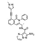 (S)-2-氨基-N-[1-[1-氧代-2-苯基-8-[(1-甲基-4-吡唑基)乙炔基]-1,2-二氢-3-异喹啉基]乙基]吡唑并[1,5-a]嘧啶-3-甲酰胺