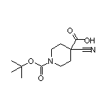 1-Boc-4-氰基哌啶-4-甲酸
