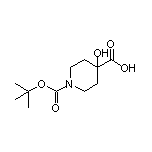 1-Boc-4-羟基哌啶-4-甲酸