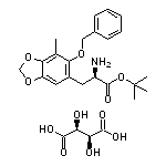 (R)-2-氨基-3-[6-(苄氧基)-7-甲基苯并[d][1,3]二噁茂-5-基]丙酸叔丁酯-(2S,3S)-2,3-二羟基琥珀酸盐