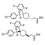 3-[顺式-4-[(4-氯苯基)磺酰基]-4-(2,5-二氟苯基)环己基]丙酸