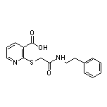 2-[[2-氧代-2-(苯乙基氨基)乙基]硫基]烟酸