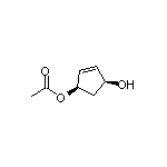 (1R,4S)-4-羟基-2-环戊烯-1-基乙酸酯