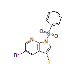 5-溴-3-碘-1-(苯基磺酰基)-7-氮杂吲哚