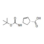 (1R,4S)-4-(Boc-氨基)-2-环戊烯甲酸
