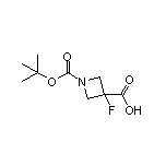1-Boc-3-氟氮杂环丁烷-3-甲酸