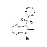 3-溴-2-甲基-1-(苯基磺酰基)-7-氮杂吲哚