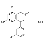 4-(3-溴苯基)-6,8-二氯-2-甲基-1,2,3,4-四氢异喹啉盐酸盐