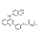 2-[3-[4-[(5-吲唑基)氨基]-2-喹唑啉基]苯氧基]-N-异丙基乙酰胺