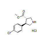 (3S,4R)-4-(4-氯苯基)吡咯烷-3-甲酸甲酯盐酸盐