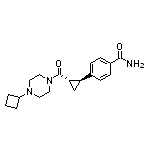 4-[(1S,2S)-2-(4-环丁基哌嗪-1-羰基)环丙基]苯甲酰胺