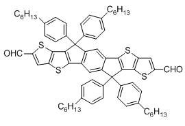 6,6,12,12-四(4-己基苯基)-6,12-二氢噻吩并[2,3-d:2’,3’-d’]对称引达省并[1,2-b:5,6-b’]二噻吩-2,8-二甲醛