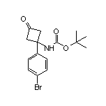 3-(Boc-氨基)-3-(4-溴苯基)环丁酮