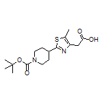 2-(1-Boc-4-哌啶基)-5-甲基噻唑-4-乙酸