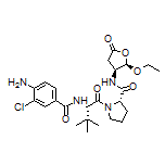 (S)-1-[(S)-2-(4-氨基-3-氯苯甲酰氨基)-3,3-二甲基丁酰基]-N-[(2R,3S)-2-乙氧基-5-氧代四氢呋喃-3-基]吡咯烷-2-甲酰胺