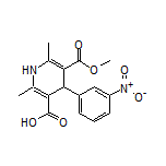 5-(甲氧基羰基)-2,6-二甲基-4-(3-硝基苯基)-1,4-二氢吡啶-3-甲酸