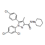 5-(4-氯苯基)-1-(2,4-二氯苯基)-4-甲基-N-(哌啶-1-基)-1H-吡唑-3-甲酰胺