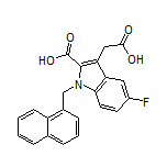 3-(羧基甲基)-5-氟-1-(1-萘基甲基)吲哚-2-甲酸