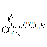 (3R,5S,E)-7-[2-环丙基-4-(4-氟苯基)-3-喹啉基]-3,5-二羟基-6-庚烯酸叔丁酯