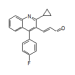 (E)-3-[2-环丙基-4-(4-氟苯基)-3-喹啉基]丙烯醛