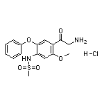 N-[4-(2-氨基乙酰基)-5-甲氧基-2-苯氧基苯基]甲磺酰胺盐酸盐