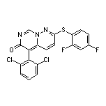 5-(2,6-二氯苯基)-2-[(2,4-二氟苯基)硫基]-6H-嘧啶并[1,6-b]哒嗪-6-酮