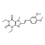 (E)-8-(3,4-二甲氧基苯乙烯基)-1,3-二乙基-7-甲基-1H-嘌呤-2,6(3H,7H)-二酮