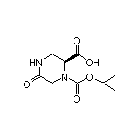 (S)-1-Boc-5-氧代哌嗪-2-甲酸